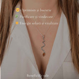 Colier Argint 925 Sarpe cu Chihlimbar Natural - Protectie si Vitalitate
