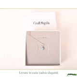 Colier Argint 925 cu Acvamarin Oval Fatetat – Claritate si Calm Interior