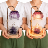 Lampa Floare cu Ametist Brut Natural – Aromaterapie ulei esestial , Relaxare și Energie Armonioasa