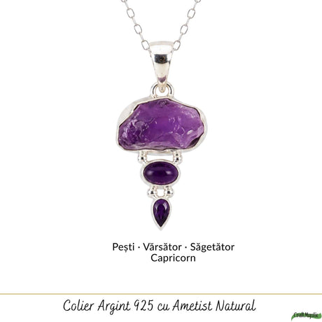 Colier cu Ametist, Argint 925 – CraftMystic
