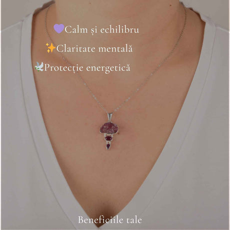 Colier cu Ametist, Argint 925 – CraftMystic