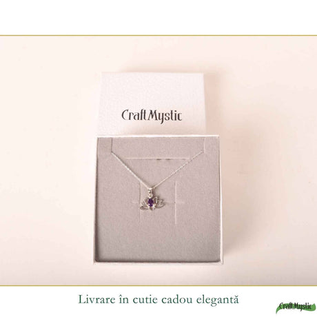 Colier cu Ametist, Argint 925 – CraftMystic