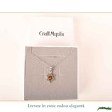Colier Argint 925 cu Chihlimbar Steaua lui David – Protectie si Echilibru Spiritual