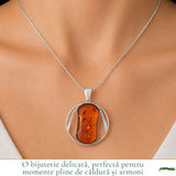 Colier Argint 925 cu Chihlimbar – Eleganta Naturala si Energie Solara