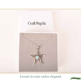 Colier Argint 925 cu Larimar Stea de Mare – Calm si Energie Feminina