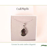 Colier Argint 925 cu Labradorit Violet Lacrima – Intuitie si Protectie