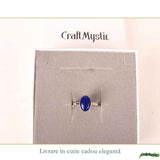 Inel argint 925 cu Lapis Lazuli oval – claritate si eleganta autentica