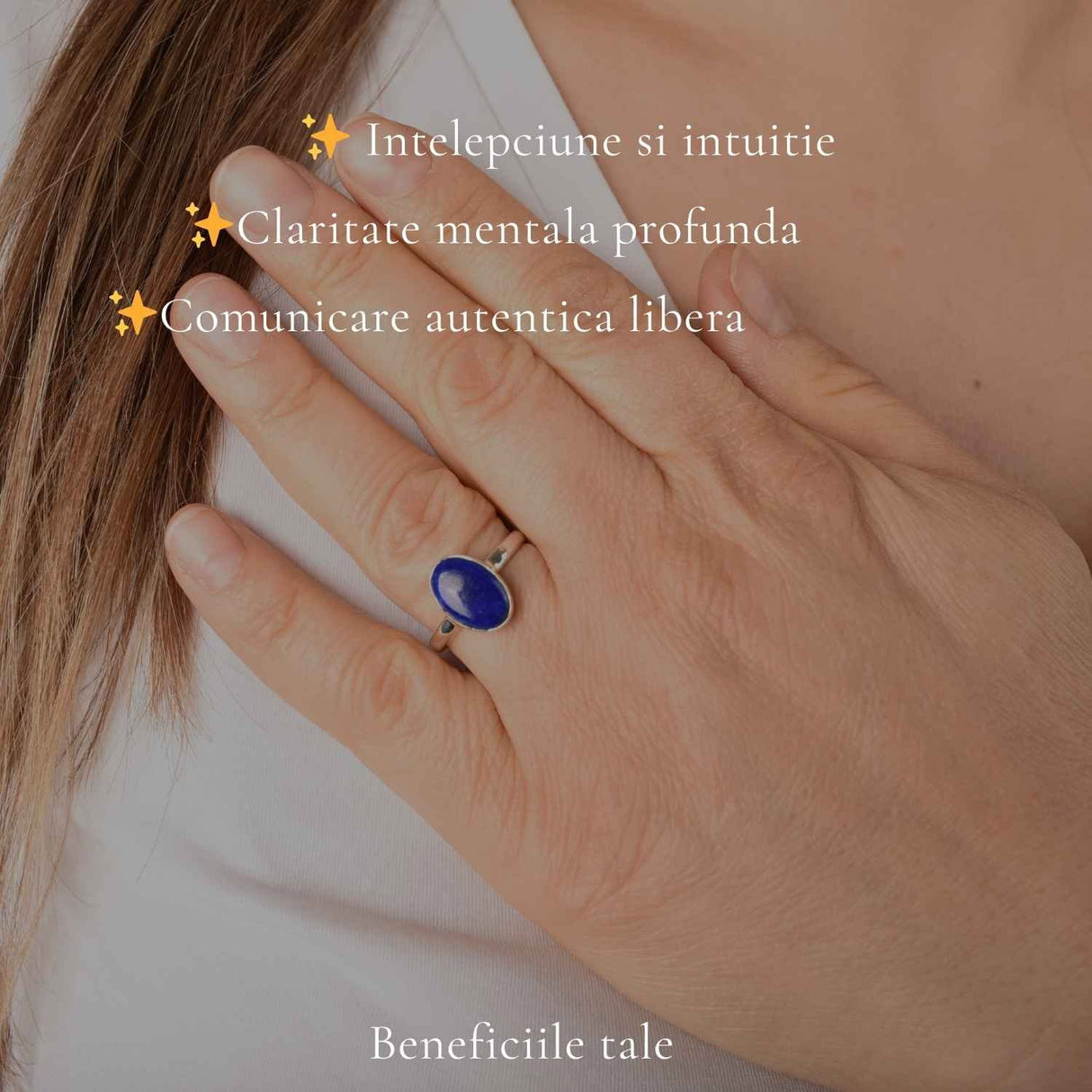 Inel argint 925 cu Lapis Lazuli oval – claritate si eleganta autentica