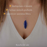 Colier argint 925 cu Lapis Lazuli delicat – Claritate mentala si echilibru interior