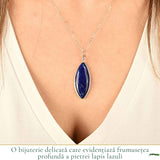 Colier argint 925 cu Lapis Lazuli delicat – Claritate mentala si echilibru interior