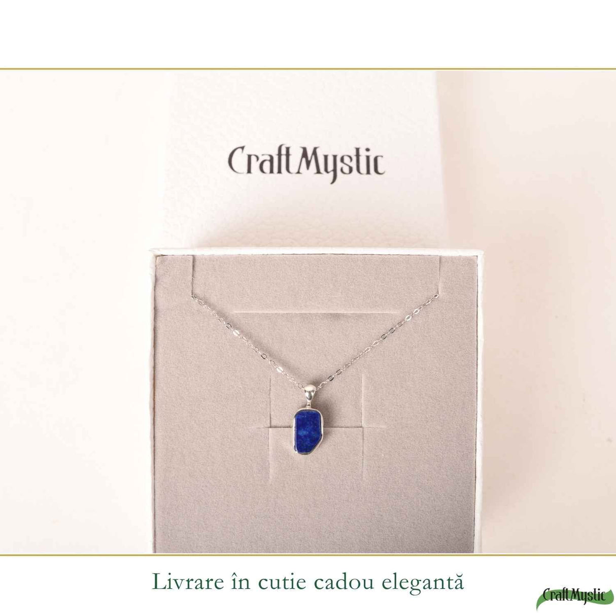 Colier argint 925 cu Lapis Lazuli neuniform – Claritate mentala si autenticitate
