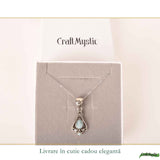 Colier Argint 925 cu Larimar – Calm si Energie Feminina