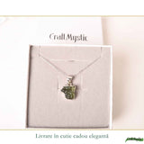 Colier argint 925 cu moldavit brut neregulat – energie si transformare autentica