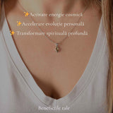 Colier Argint 925 cu Moldavit Fatetat Delica – Transformare si Claritate