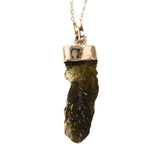 Colier Argint 925 cu Moldavit natural brut 2.7 g - Obiect cu Energie de Reannoire si Claritate Personala
