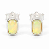 Cercei Argint 925 cu Opal Etiopian Natural – Eleganta si Energie Luminoasa