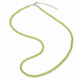 Colier Fin la Baza Gatului Tip Choker cu Peridot Fatetat 3 mm – Prospețime si Eleganta Naturala