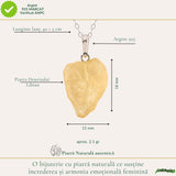 Colier Argint 925 cu Piatra Desertului Libian – Protectie si Claritate