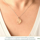 Colier Argint 925 cu Piatra Desertului Libian – Protectie si Claritate