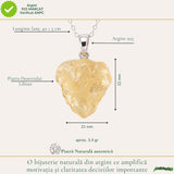 Colier Argint 925 cu Piatra Desertului Libian Neuniforma – Claritate si Protectie