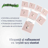 Colier Argint 925 cu Piatra Lunii Fatetat gr 3.18