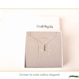 Colier Argint 925 cu Piatra Lunii Semiluna – Intuitie si Energie Lunara