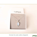 Colier Argint 925 cu Piatra Lunii Lacrima – Intuitie si Echilibru Feminin