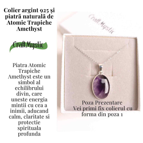 Colier cu Ametist, Argint 925 – CraftMystic