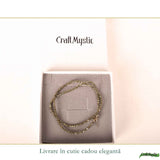 Colier argint 925 cu Pirita margele fatetate – Prosperitate si incredere
