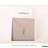Colier Argint 925 cu Smarald Natural – Echilibru si Energie Pozitiva