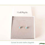 Cercei argint 925 cu turcoaz in forma de lacrima – protectie si echilibru