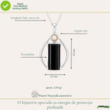 Cercei Argint 925 cu Turmalina Neagra – Protectie si Echilibru Zilnic