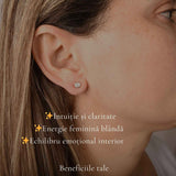 Cercei Argint 925 cu Piatra Lunii Bobita – Intuitie si Feminitate Delicata