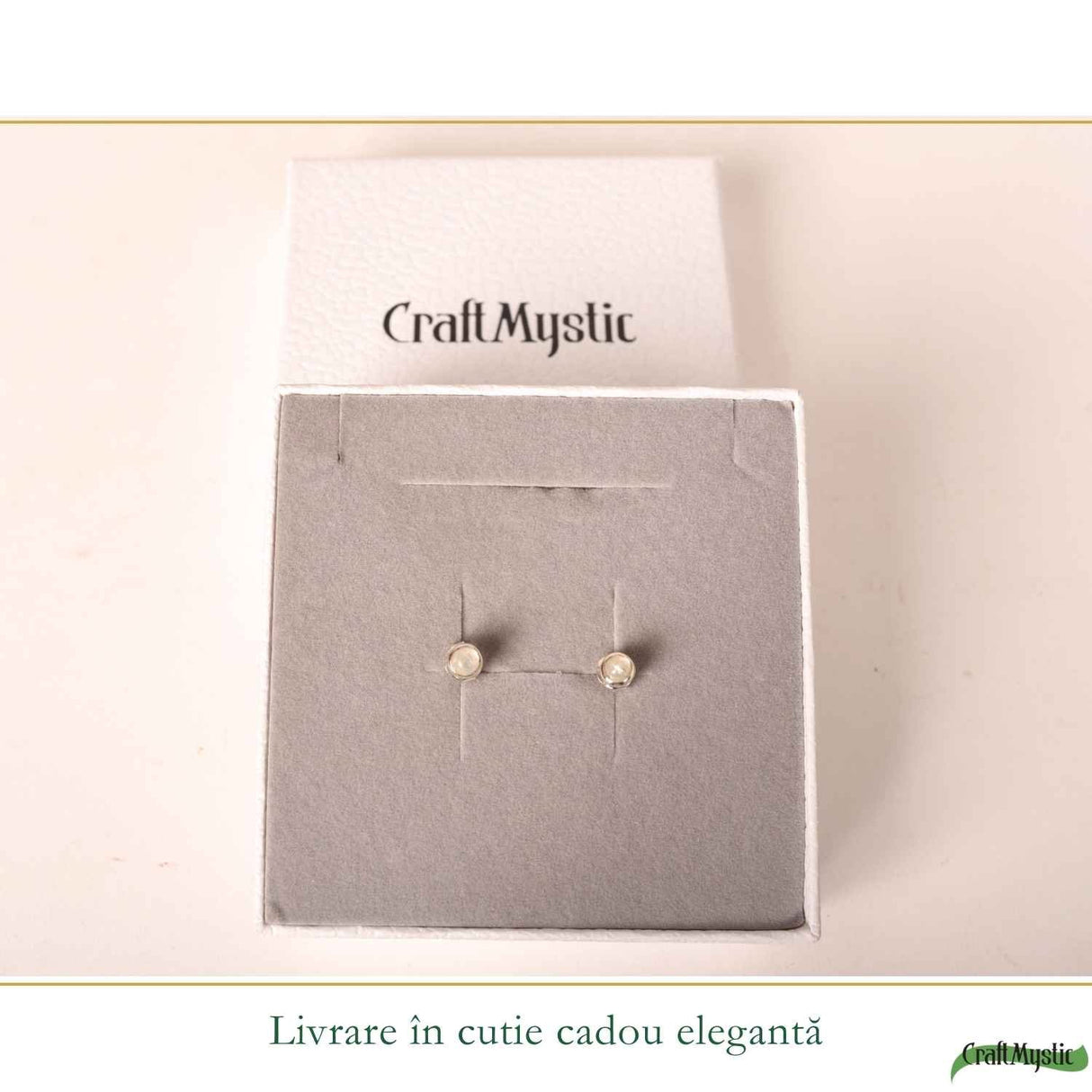 Cercei Argint 925 cu Piatra Lunii Bobita – Intuitie si Feminitate Delicata