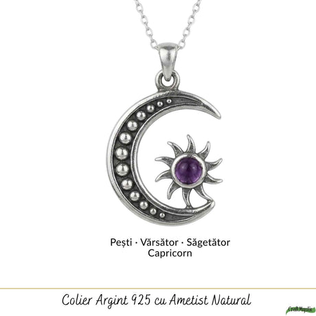 Colier cu Ametist, Argint 925 – CraftMystic