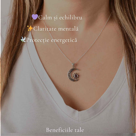 Colier cu Ametist, Argint 925 – CraftMystic