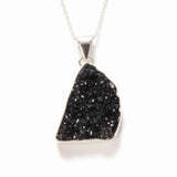 Colier Argint 925 cu Ametist Druzy Natural – Energie de Calm si Claritate