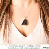 Colier Argint 925 cu Ametist Druzy Natural – Energie de Calm si Claritate