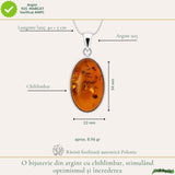 Colier Argint 925 cu Chihlimbar – Energie Pozitiva si Echilibru Interior