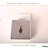 Colier Argint 925 cu Amolit Natural Delica – Prosperitate, Energie si Protectie