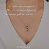 Colier Argint 925 cu Triplu Opal Etiopian – Magie, Inspiratie si Creativitate