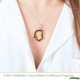 Colier Argint 925 Neuniform cu Chihlimbar Natural - Energie si Protectie Solara