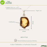 Colier Argint 925 Neuniform cu Chihlimbar Natural - Energie si Protectie Solara