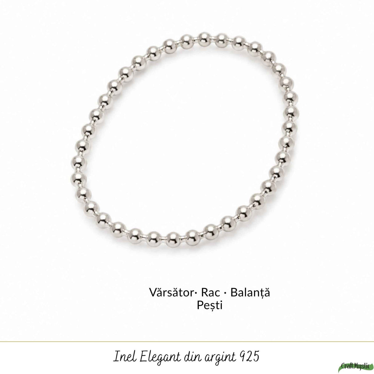 Inel Argint 925 cu Bilute – Eleganta Minimalista si Echilibru Zilnic