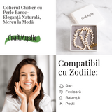 Colier choker cu perle design baroc - Eleganta naturala, mereu la moda