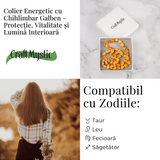 Colier Energetic din Chihlimbar Galben Natural - Protectie, Vitalitate si Lumina Calda Interioara