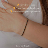 Bratara Fina cu Pirita Fatetata 2 mm – Prosperitate si incredere in Sine