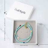 Colier Choker cu Turcoaz, Perle Naturale si Pietre Semipretioase - Energie Pozitiva si Armonie Interioara