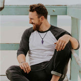 Colier cu cristal vindecator Ametist, cu 6 fatete si franghia impletita - pentru pace interioara, calm si reducerea stresului
