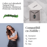 Colier cu Labradorit Oval - Stralucire Mistica si Protectie Energetica